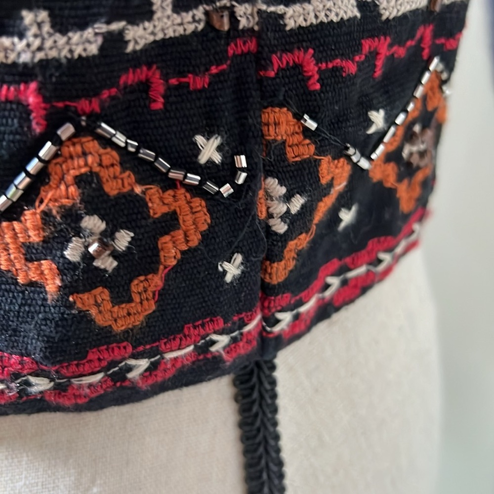 Ecote Aztec Beaded Boho Multicolor Patterned Blaz… - image 6